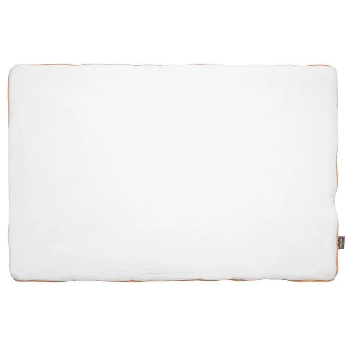 Oreiller plat réversible en gaze de coton Melody - Blanc - 60 x 40 cm - SEVIRA KIDS - Campagne - Mixte-2