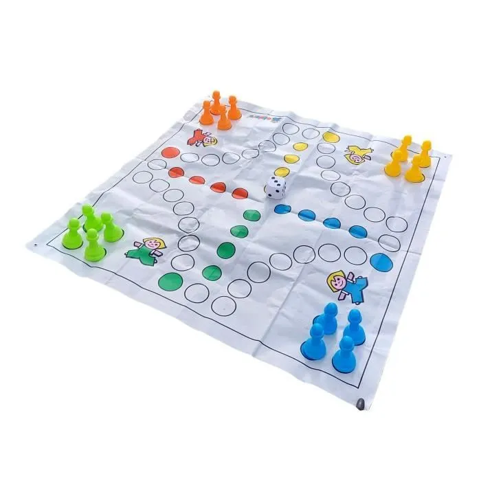 Jeu de stratégie ALLDORO Ludo XXL - Pour toute la famille - Intérieur et extérieur - A partir de 3 ans-0