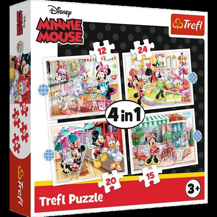 Puzzle 4in1 Minnie et ses amis-0