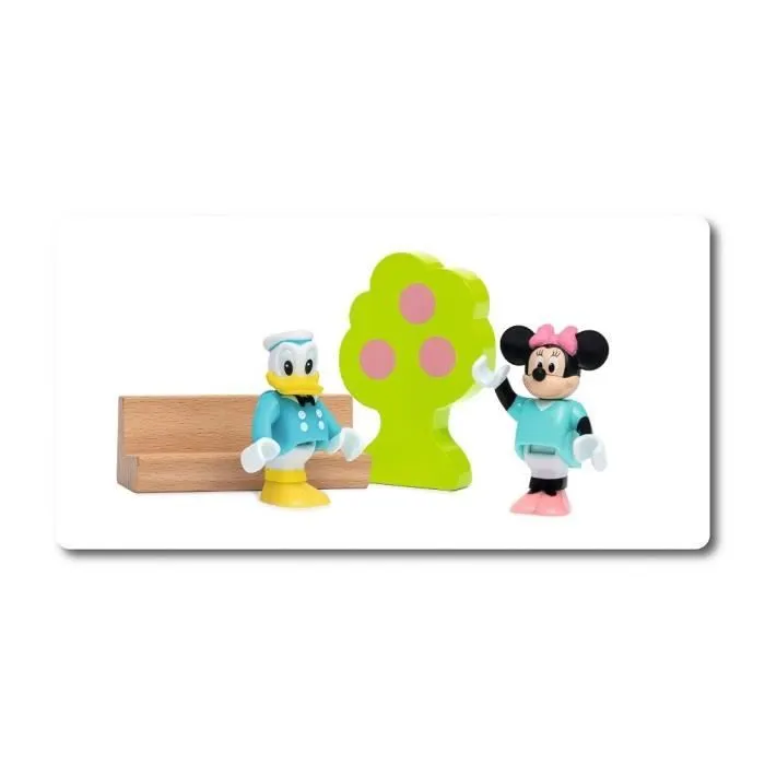 DISNEY Brio Circuit Mickey Mouse - Coffret complet 18 pièces - Circuit de train en bois - Ravensburger - Dès 3 ans - 32277-3