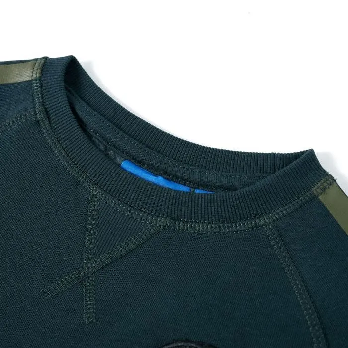 Sweat-shirt pour enfants vert mousse 5 dimensions disponibles-2
