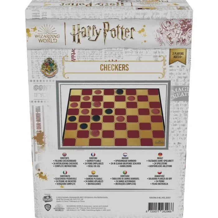 Jeu de société - GOLIATH - Checkers Harry Potter-1
