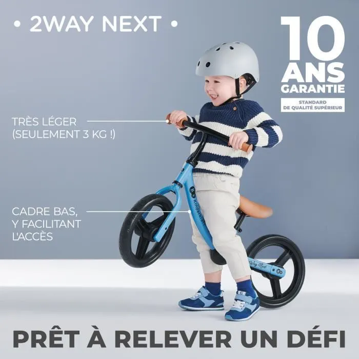 Draisienne KINDERKRAFT 2WAY NEXT - Cadre bas - Roues en mousse - Bleu-1
