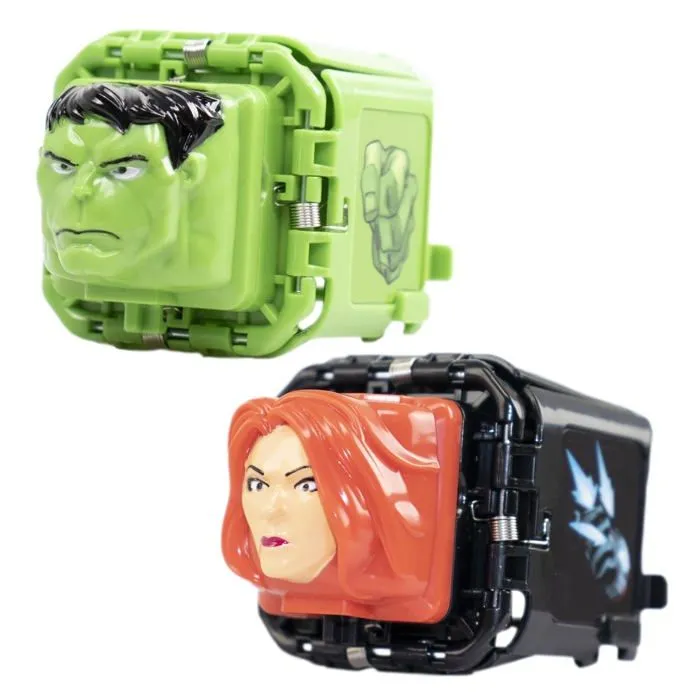 Battle cubes - BAV00200 - Lot de 2 Cubes de Combat Avengers - Hulk et Veuve Noire, Papier Roche, Jeu de Ciseaux-1