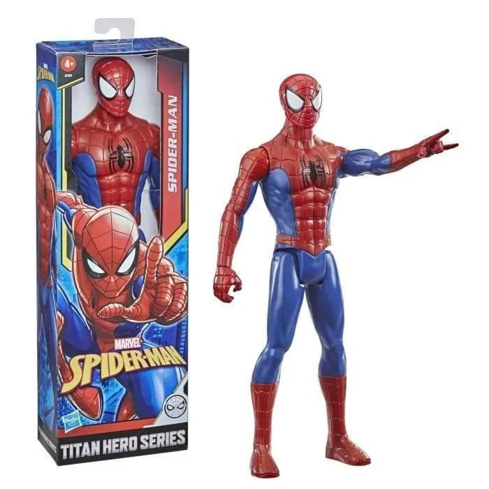 Figurine Spider-Man 30 cm, Jouet Titan Hero Series pour enfant, dès 4 ans, Marvel Spiderman-2