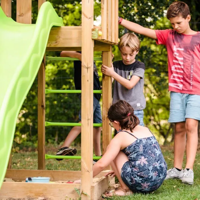 Aire de jeux en bois EASY XPERIENCE TRIGANO - 6 enfants-3