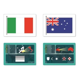 Jeu des drapeaux - Clementoni - Mixte - A partir de 6 ans - Cartes de drapeaux du monde-3