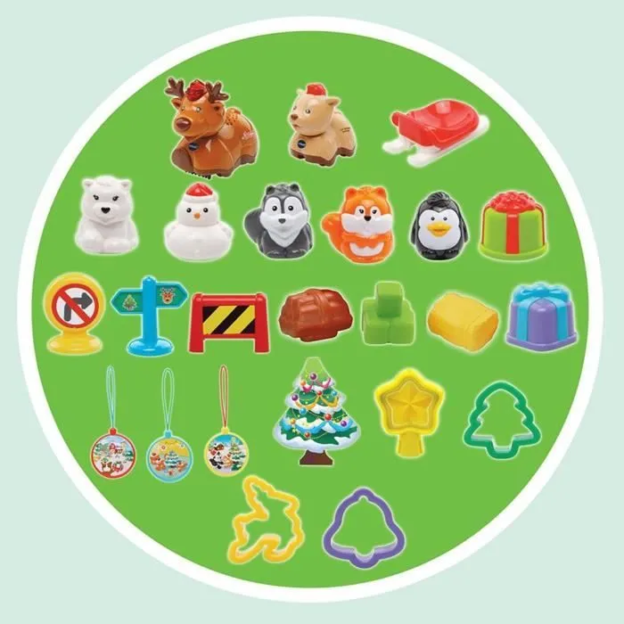 Calendrier de l'avent Tut Tut Animo - VTECH - 24 pièces et un animal électronique - Mixte - A partir de 12 mois-3