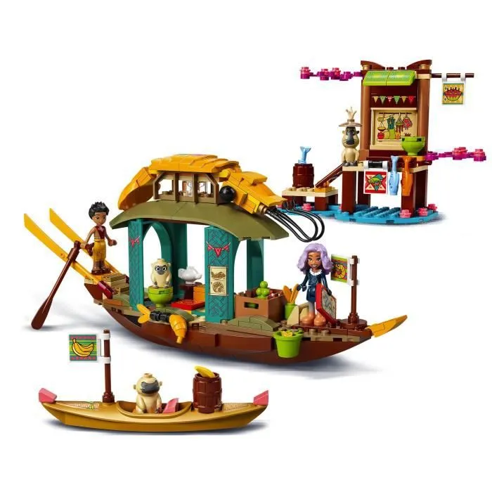 LEGO® Disney Princess 43185 Le bateau de Boun, Film Raya et Le Dernier Dragon Mini-figurine et Jouet pour Enfant de 6 ans et +-1