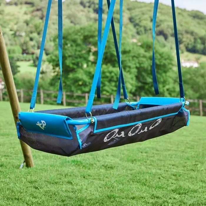 Bateau pirate avec collier pour portique bois rond  en Métal D10cm-3