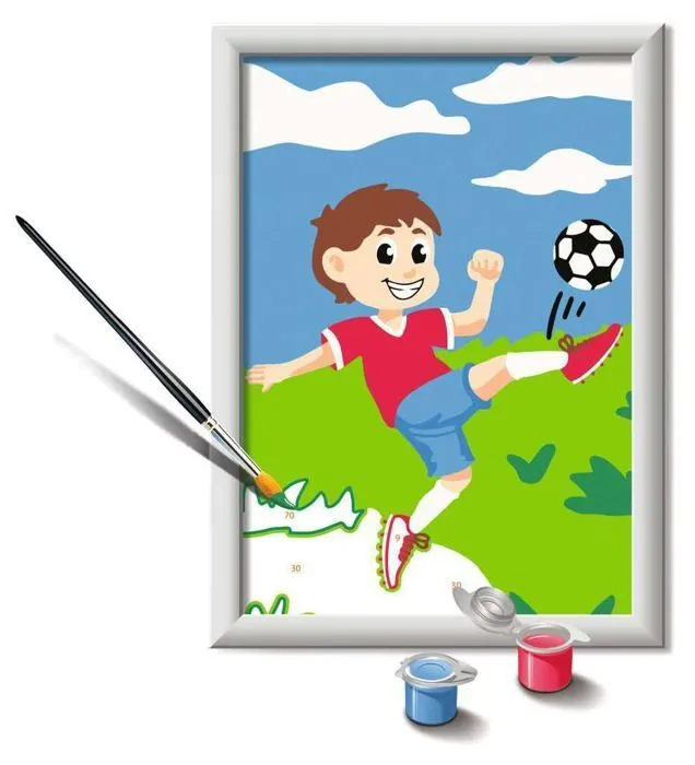 Jeu de peinture Ravensburger - 23761 - Peinture par numéros-Amusement du Football-Enfants à partir de 7 Ans,-2
