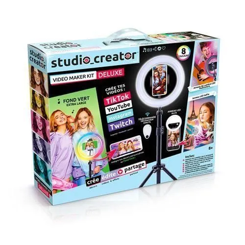 Studio Creator Studio influenceur vidéo Maker kit Deluxe-, Multicouleurs - INF 003-0