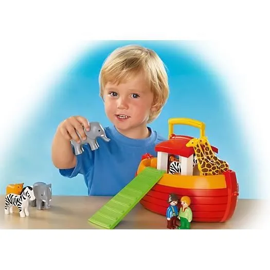 PLAYMOBIL - 6765 - Arche de Noé transportable - Jaune - Plastique - Enfant - Mixte-3