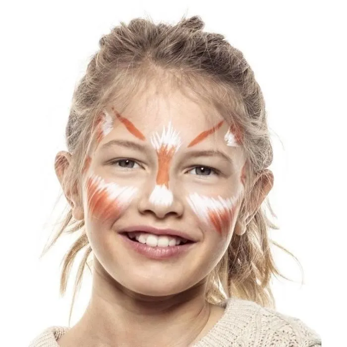 Set de 3 Stylos/Pinceaux Maquillage Halloween - SNAZAROO - Noir, Blanc et Orange-4