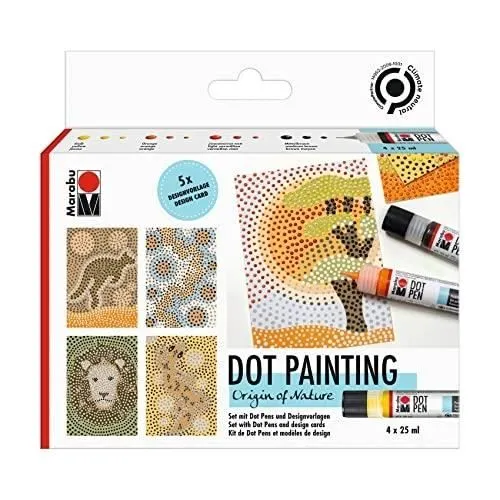 MARABU 1801000000080-DOT PEN SET ORIGIN OF NATURE, 10272236, MULTICOLO-0