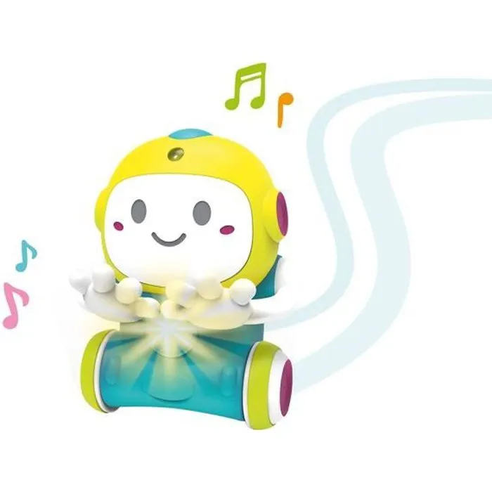 Robot interactif Smoby Smart 1 2 3 - Développement moteur - LED multicolores - 18 mois et plus-0