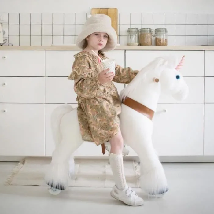 Bebeboutik PonyCycle Porteur Enfants 3 5 ans Jouet Cheval 5 en 1 Trotteur Multifonction Cadeau Noel Anniversaire