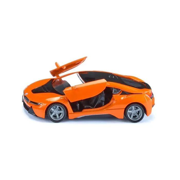 Voiture miniature - SIKU - BMW i8 LCI - Portes ouvrables - Pneus amovibles - Orange-1