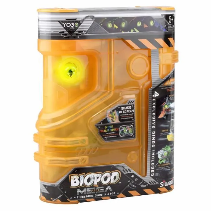 Pack 4 Robots Dino à Construire YCOO - BIOPOD - Rouge - Effets Sonores et Lumineux - A partir de 5 ans-5