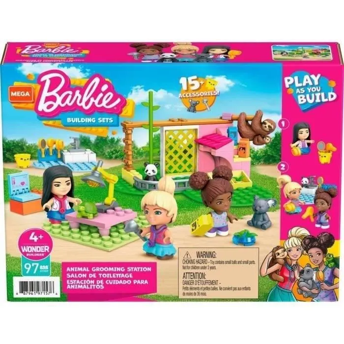 Mega Construx Barbie - Salon de Toilettage - Jeu de construction - Dès 4 ans-4