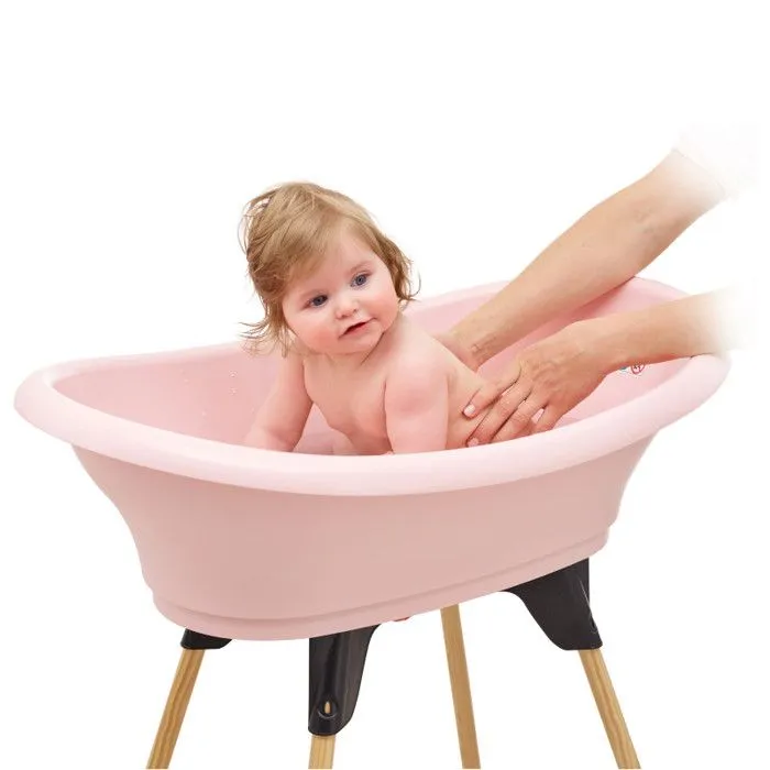 Pack baignoire THERMOBABY VASCO 5 en 1 Rose poudre - Fabriqué en France-6