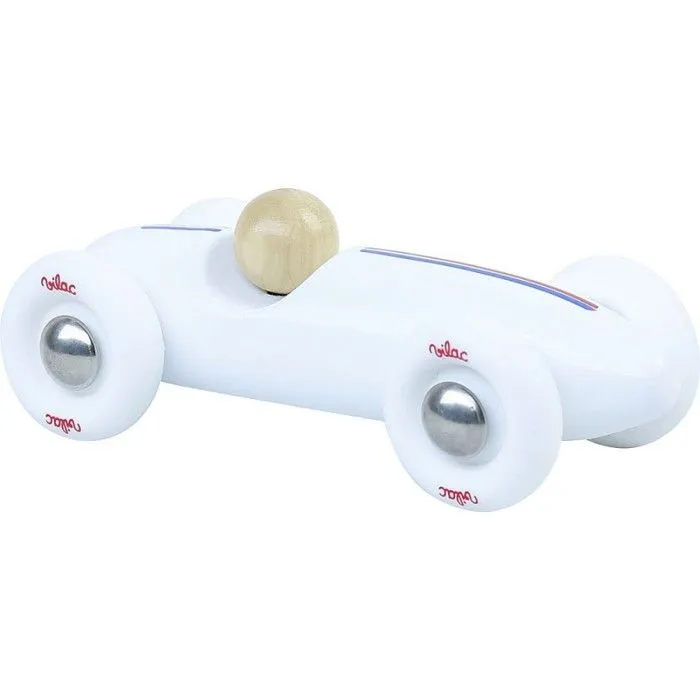 Vilac - Voiture Grand Prix vintage PM blanche-2