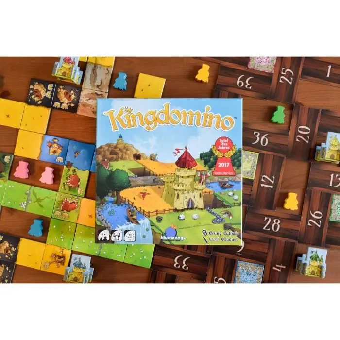 Jeu de réflexion Kingdomino - BLUE ORANGE - Modèle Kingdomino - 2 joueurs ou plus - Adulte - Bleu-4