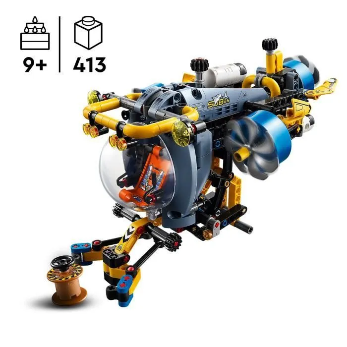 LEGO Technic 42201 Le sous marin de recherche en haute mer - Jeu de construction dès 9 ans-1