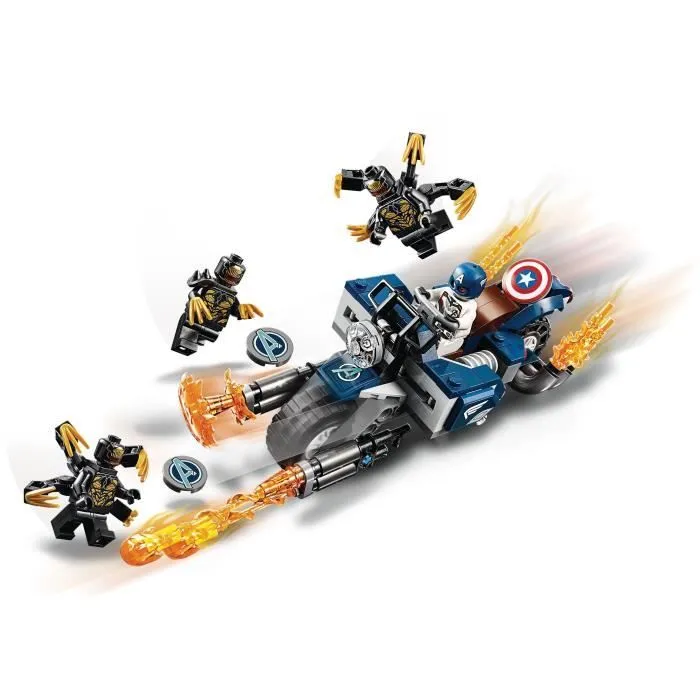LEGO® Marvel Super Heroes 76123 - Captain America et l'attaque des Outriders - Jeu de construction-4