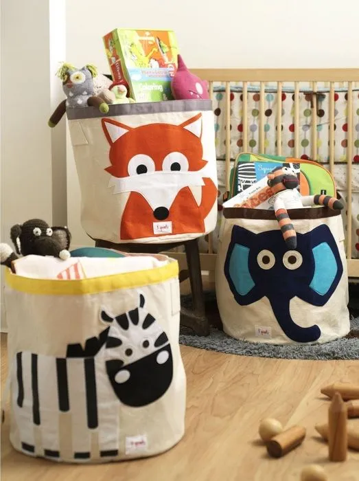 Sac à jouets Zebra - Tissu-0