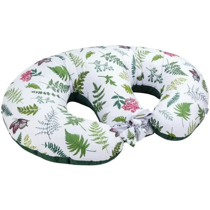 Bellochi Coussin D'allaitement Jumeaux avec Housse Coussin Allaitement - 100% Coton - Nature-0