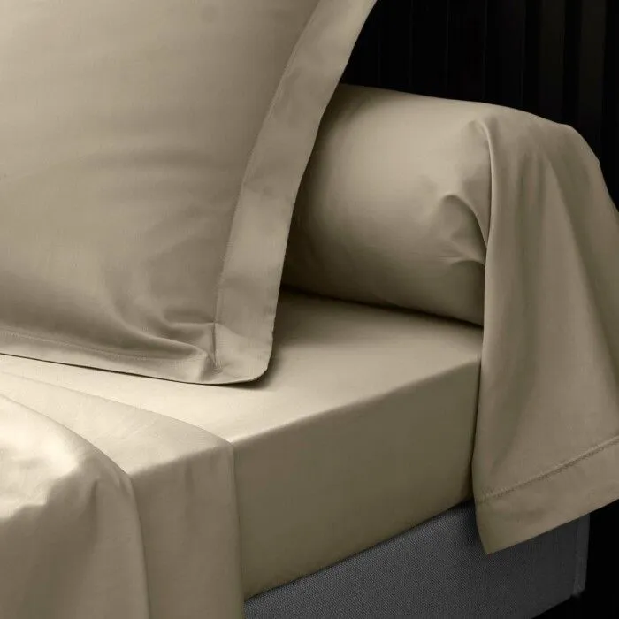 Taie d'oreiller - Percale - 50x70 cm - 100% coton - Beige - Lavable à 30°-2