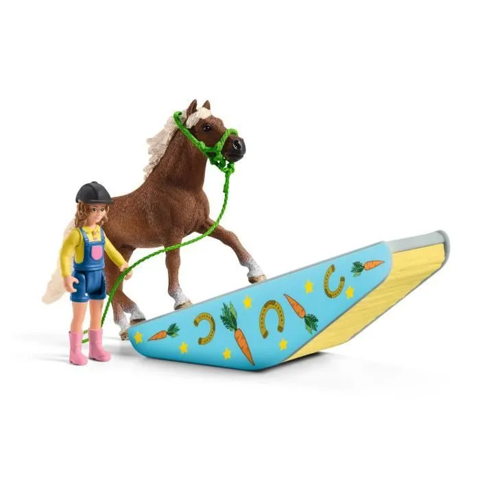 Coffret d'Entraînement Agilité Équestre avec Cheval Schleich, Dresseur et Accessoires - Ensemble Équestre de 41 Pièces - Cadeau-5