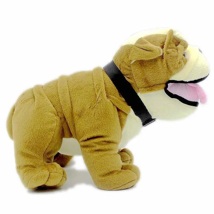 Peluche Vachichi Bouledogue Anglais en Peluche realiste-1