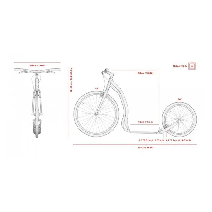 Trottinette - Trexx - Yedoo - 2 roues - Aluminium - Charge max 130 kg-2