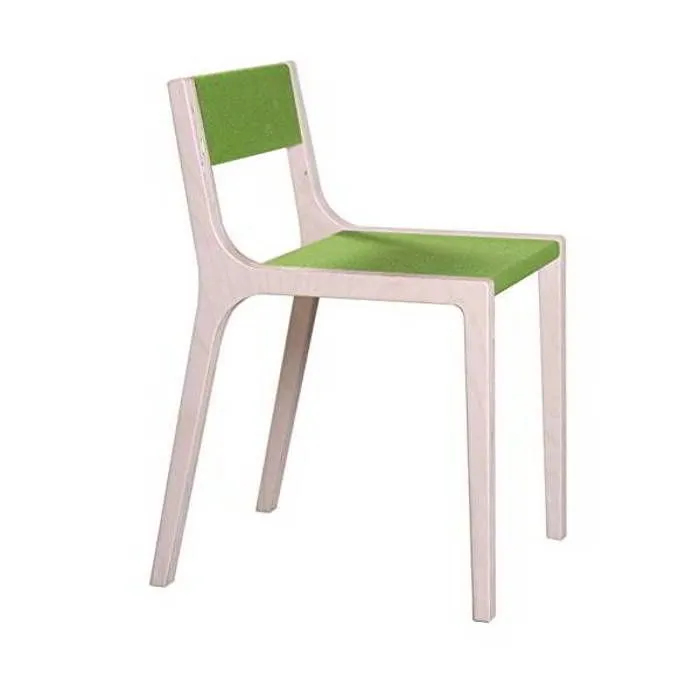 Chaise design - Sirch - Sepp - Vert - Contreplaqué bouleau - Pour enfants de 2 à 8 ans-0