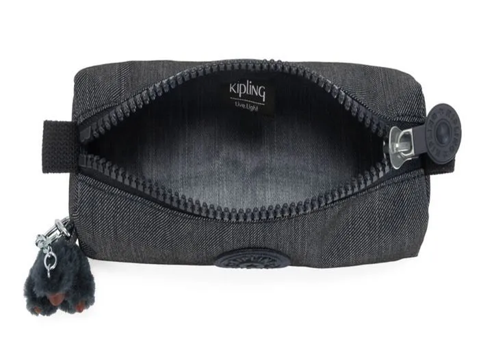 kipling Trousse à crayons bleu pour femme et homme - Back To School Print Freedom Medium Pencase M Marine Navy 88232-3