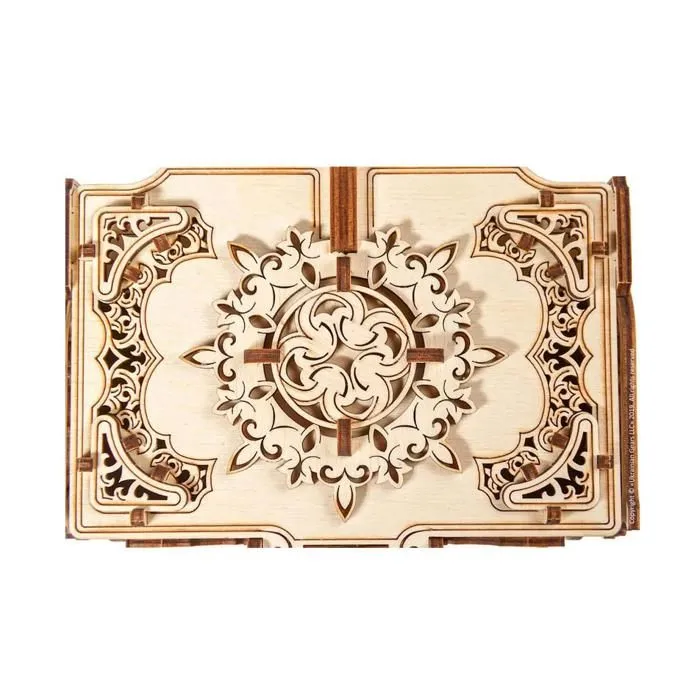Boîte Antique UGEARS - Puzzle 3D Mécanique en Bois - 100-200 Pièces - Pour Bébé de 14 ans et Plus-5