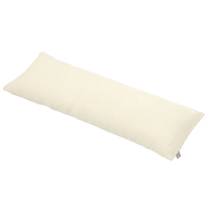Housse en gaze de coton pour traversin plat Jeanne 140 cm Écru-0