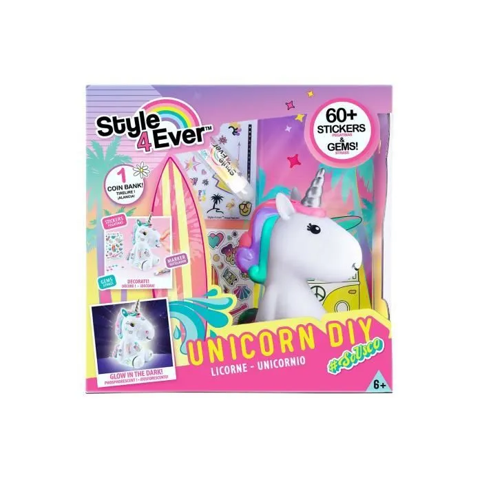 Licorne à décorer - CANAL TOYS - STYLE 4 EVER - Fille - Brille dans le noir-3