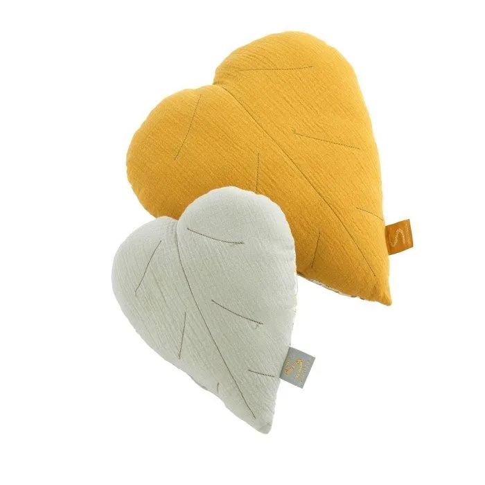 Coussin décoratif - Promenons Nous - Vert tilleul - 26x23cm - Forme asymétrique - Intérieur enfant-2