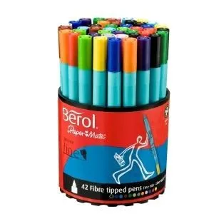 Boite de 42 feutres fins bérol paper mate trait…-0