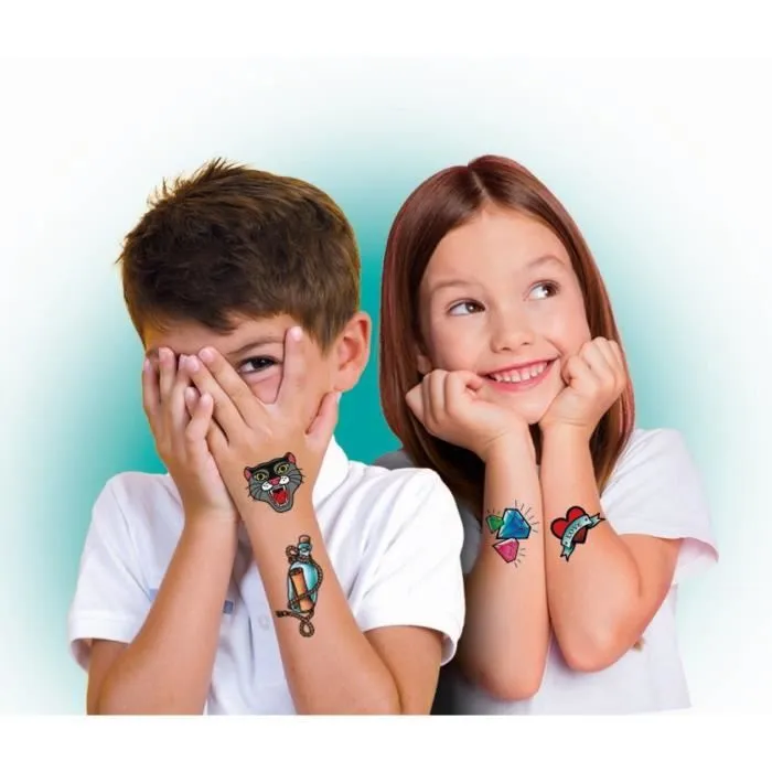 Coffret de 17 tatouages temporaires mystères Crazy Chic de Clementoni-2