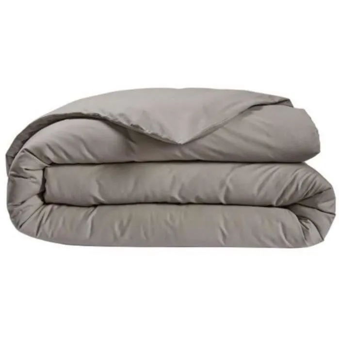 DODO - Housse de couette - 260x240 cm - Coton - Antibactérien - Taupe-5
