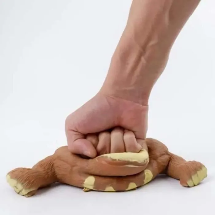 Gorille Élastique Anti-Stress - SHOP-STORY - Monkeyman - Marron - Pour Enfants - 3 ans et plus-2