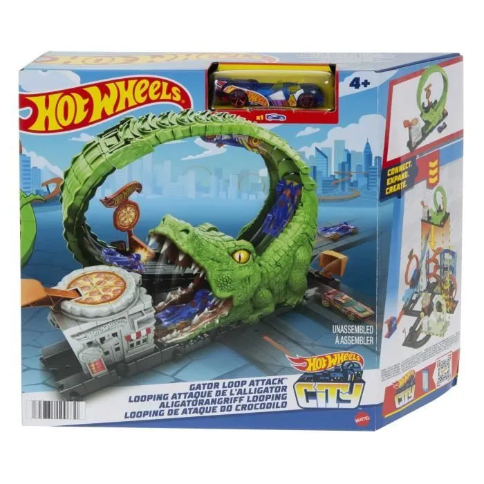 Voiture - Hot Wheels - Looping Attaque de l’Alligator - 1 voiture incluse - Multicolore - 3 ans-6