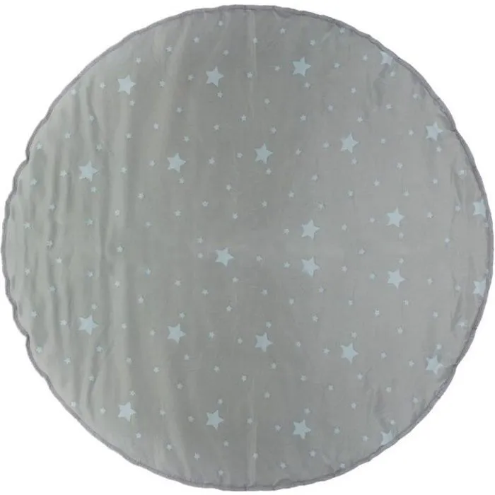 Tapis pour tipi gris - ATMOSPHERA - D 120 cm - Rond - Moderne - Synthétique-0
