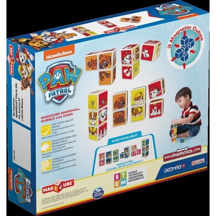 Magicube - Pat' Patrouille Personnages (3 Cubes) - Marcus - Ruben - Zuma-2