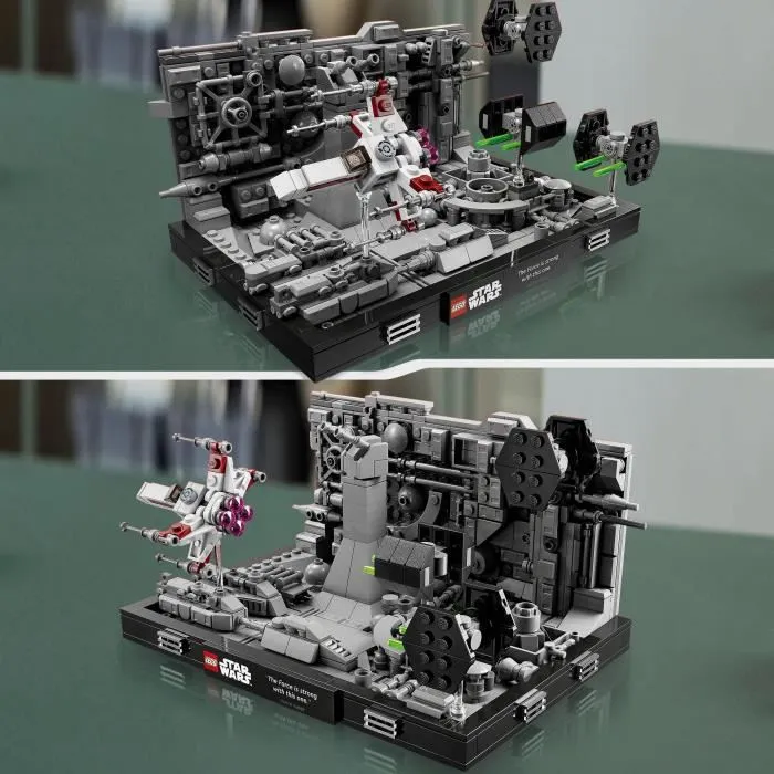 LEGO® Star Wars 75329 Diorama de la Poursuite dans les Tranchées de l’Étoile de la Mort-1