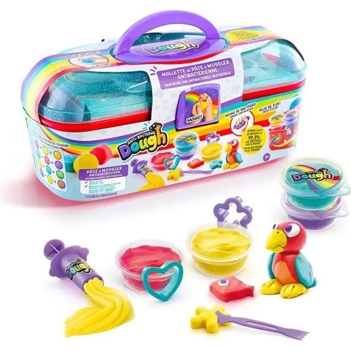 Malette de Pâte à modeler Antibactérienne - CANAL TOYS - SND 002 - Bleu-0